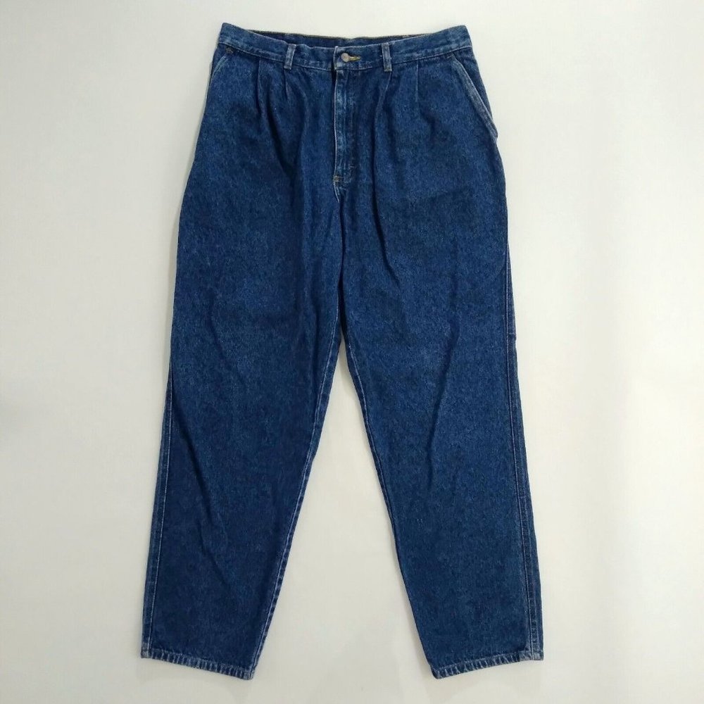 Vintage 80's Lee AirGear Men's Denim Jeans Size 34X32 Stone Wash